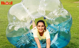 wear a zorb ball for games